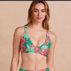 Summersalt floral bikini top